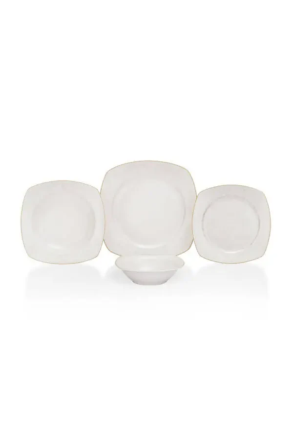 Kate Dinner Set 48 Pieces - White01 - 1