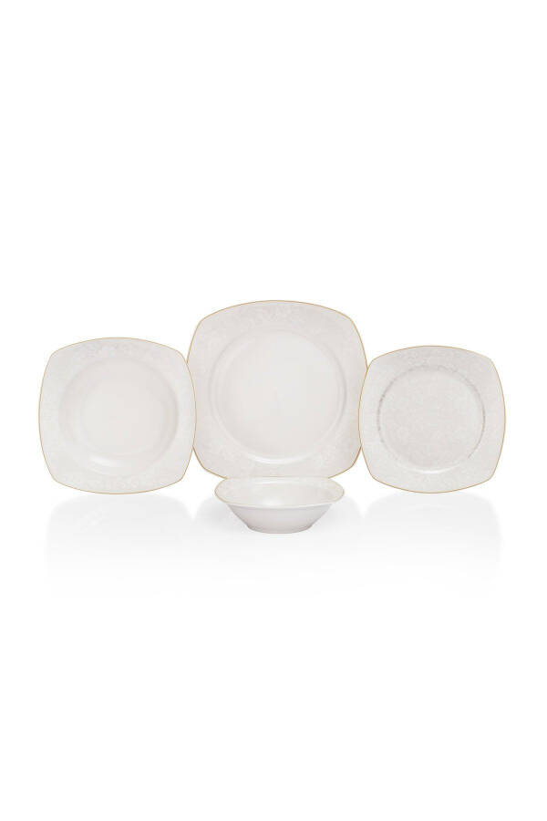 Kate Dinner Set 48 Pieces - White01 - 1