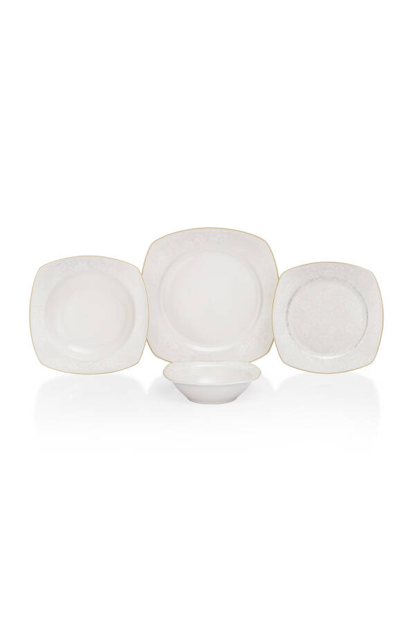 Kate Dinner Set 48 Pieces - White01 - 2