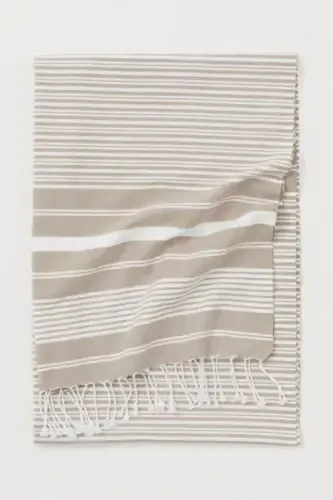 Катя Пештемал 100% Хлопок Банное Полотенце Бежевый-Бежевый - 1