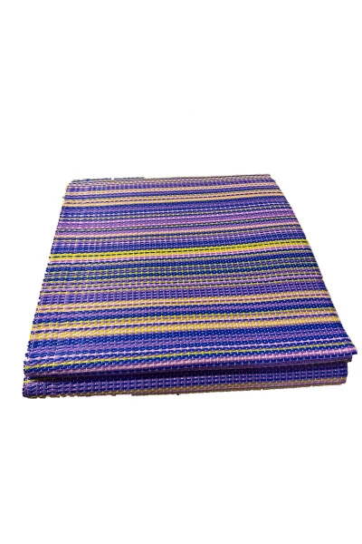 KATLANABİLİR PLASTİK HASIR KİLİM DIŞ MEKAN PİKNİK KAMP SERGİSİ ÇİFT DİKİŞ-Pembe - ACY STORE