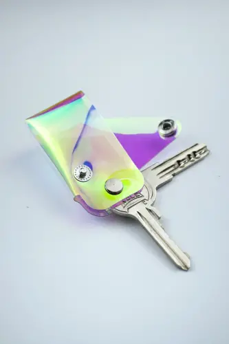 Katlanadigan Kalitkalar Hologram - Unisex Erkaklar Ayollar Minimal Sovg'a Dizayni Shaffof Pvc Rangli - 5