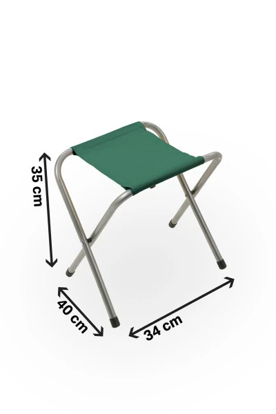 Katlanır Balıkçı taburesi, kamp taburesi, piknik taburesi, Kamp Sandalyesi-Haki-**2 ADET**-Haki - Modazone (1)