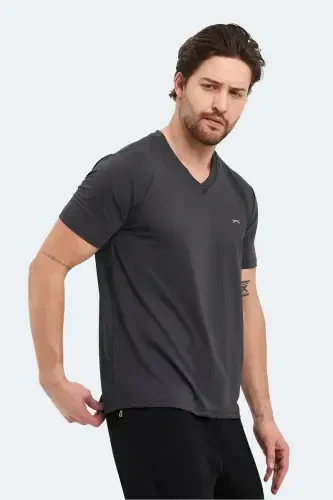 KATRIINA Men's T-Shirt Dark Gray-Dark Gray - 4