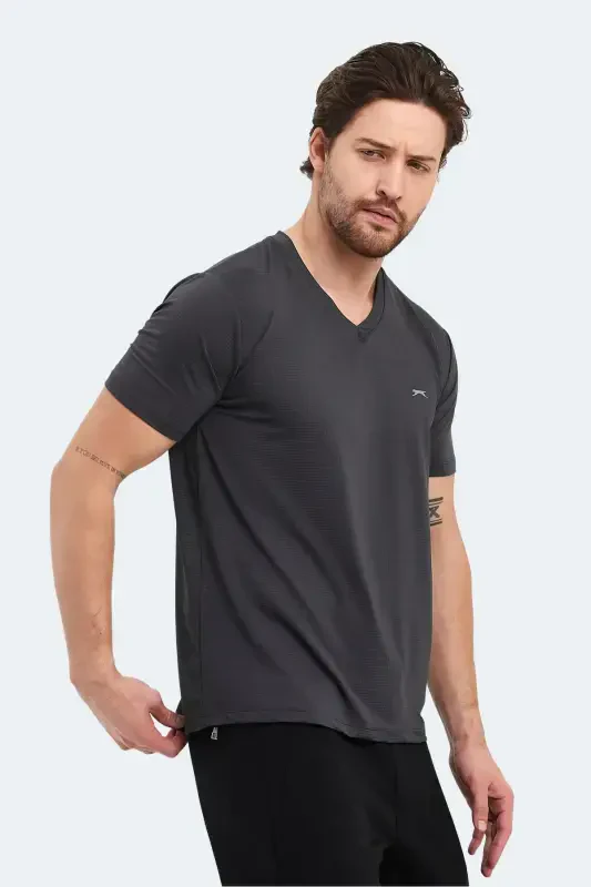 KATRIINA Men's T-Shirt Dark Gray-Dark Gray - 4