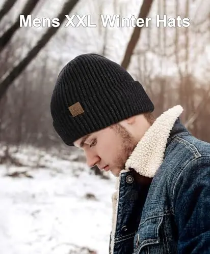 Katta boshlar uchun katta hajmli XXL Beanie shapka 23.6