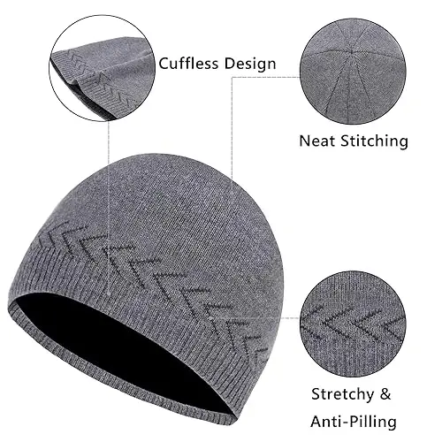 Katta boshlar uchun XXL Beanie shlyapa 23,6