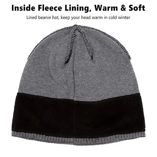 Katta boshlar uchun XXL Beanie shlyapa 23,6