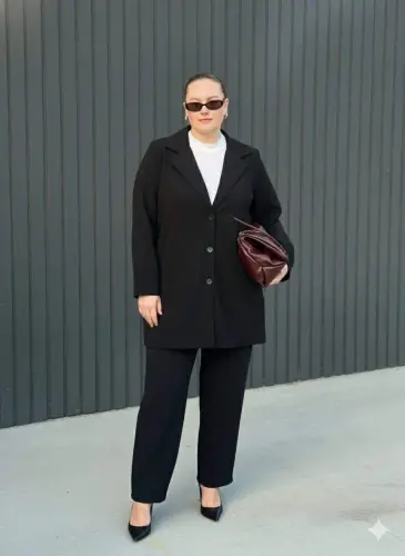 Katta hajmli astarli ko'ylagi qora - 3