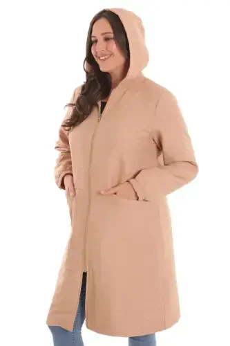 Katta katlama kvadrat naqshli bej qop - 4