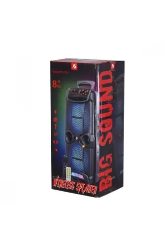 Katta kattı Karaoke karnayı mikrofonli Bluetooth karnaylar Extra Bass-Tweeter Subwoofer Ovoz bomba - 6