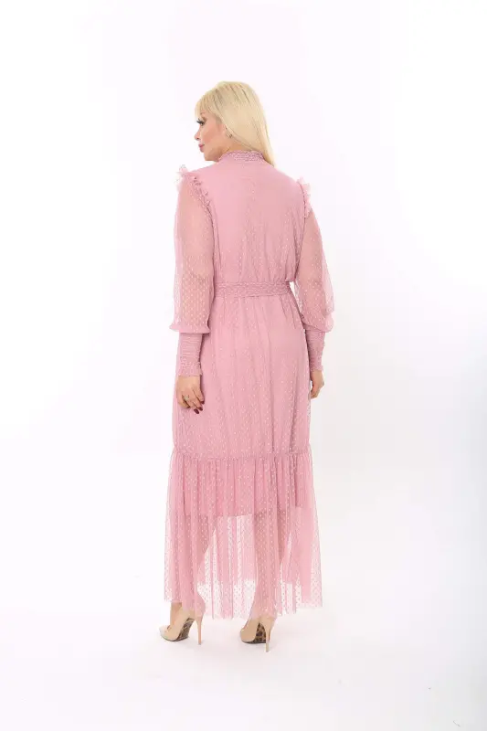 Katta-kengay Punatiye Tüldan Kechki Libos Pudra 8086 - 7