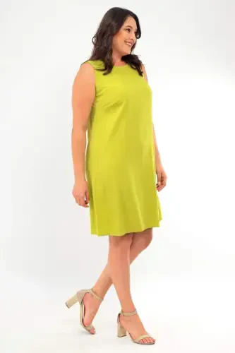 katta oʻlchamdagi koʻylaksiz moyli yashil koʻylak - 2