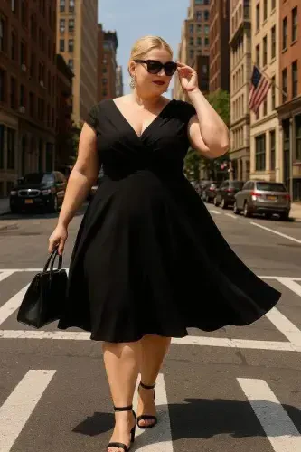 Katta o'lchamli elastik va likrali qayiq yoqasi ND4011 - 1