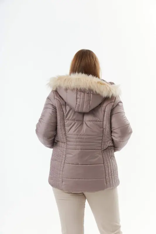 Katta o'lchamli kapitone shishgan palto astarlı A.Vizon - 7