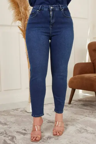Katta o'lchamli mom jinsi ko'k shim - 1