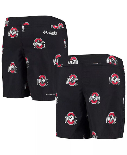 Katta qora Ohio shtati Buckeyes Backcast bosilgan Omni-Shade shortilari - 6