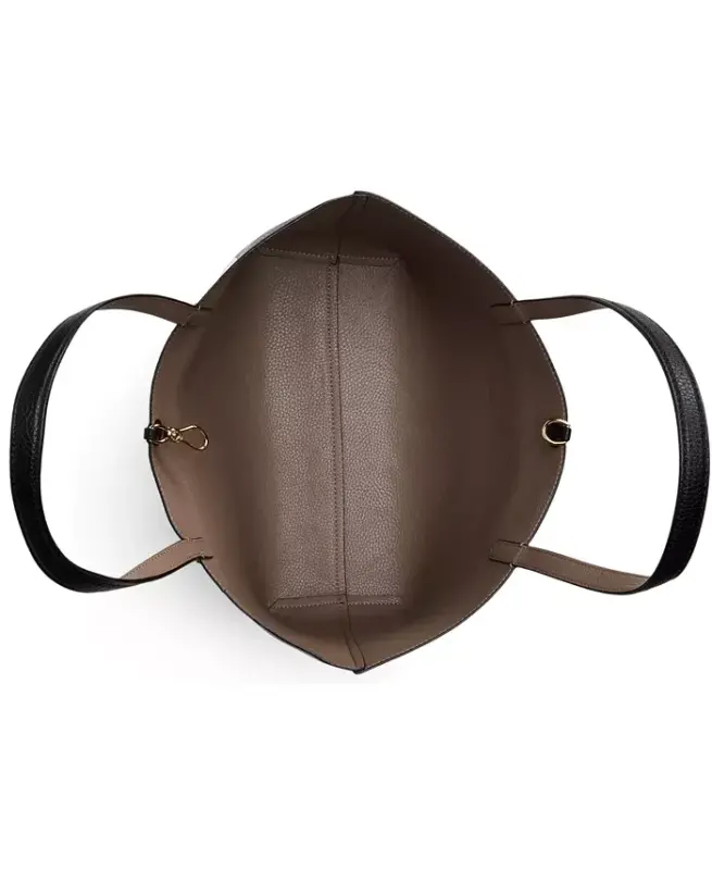 Katta reversible tote bag - Qora/bej/Oltin - 5