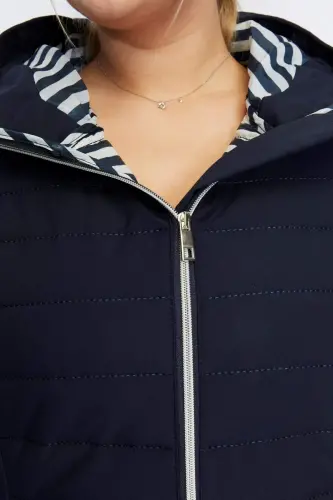 Katta toʻliq tostli kapitone koʻylagi toʻq koʻk - 4