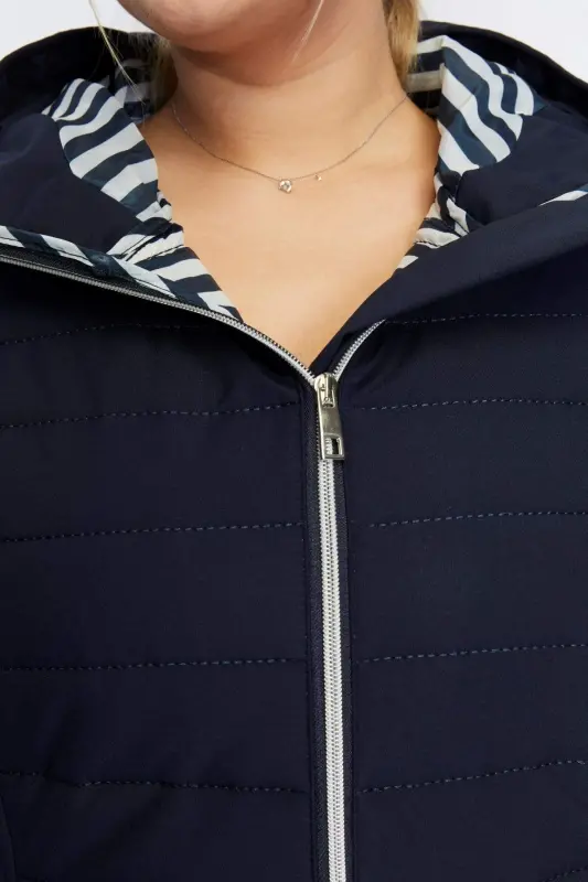 Katta toʻliq tostli kapitone koʻylagi toʻq koʻk - 4