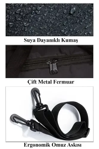 Katta uzun kamarali keng hajmdagi sayohat Gym Fitness sport sumkasi qo'l yuvish xonasi hajmi - 4