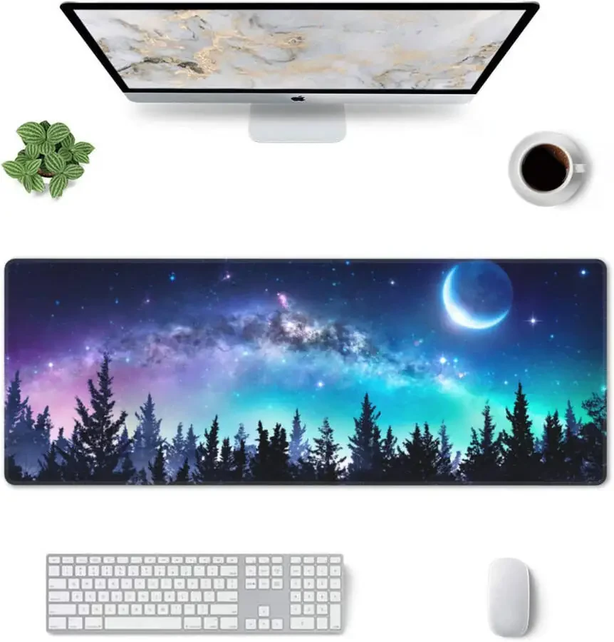 Katta XL Uzun Kengaytirilgan O'yin Sichqoncha Pad, Klaviatura Sichqoncha Mat Stol Pad Uy Ofis - 1