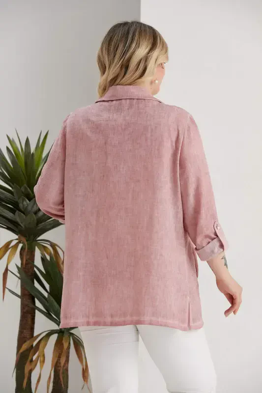 Katta yuqori darcha batik kukun paltasi - 10