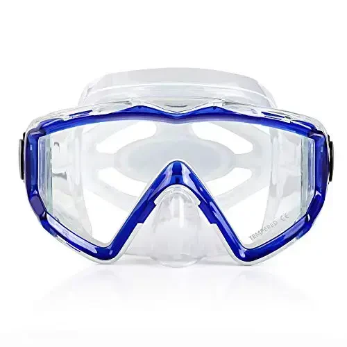 Kattalar uchun Pano 3 Scuba Diving Mask, закалённое стекло Snorkel Mask Anti-Fog Swim Mask No Leakage плавательные очки с накладкой на нос снаряжение для сноркелинга, фридайвинга, плавания - 2