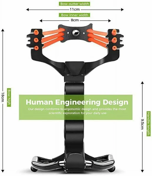 Kattalar uchun professional avtomat to'plam, ochiq havoda yuqori tezlikdagi baliq ovlash katapultati 100 dona o'q va 3 ta rezina tasma bilan. - 4