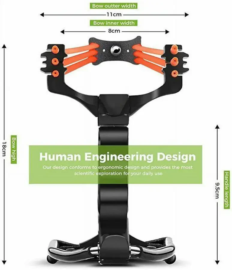 Kattalar uchun professional avtomat to'plam, ochiq havoda yuqori tezlikdagi baliq ovlash katapultati 100 dona o'q va 3 ta rezina tasma bilan. - 4