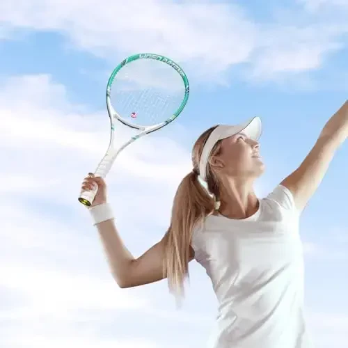 Kattalar uchun professional tennis raketkasi, 2 o'yinchi 27 dyuymli tezlikdagi tennis raketkasi, 3 ta tennis to'pi, 2 ta vibratsiyani susaytirgich, 2 ta tutqich, tennis sumkasi bilan boshlovchi va professional uchun maqbul. - 6