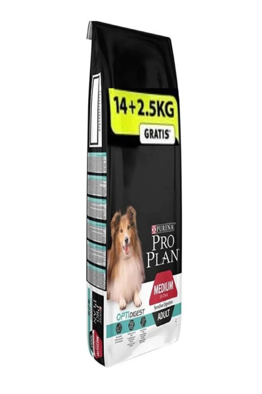 Kattalar uchun qo'zichoq go'shti bilan Adult Lamb itlar uchun oziq-ovqat 14+2,5 kg - PRO PLAN