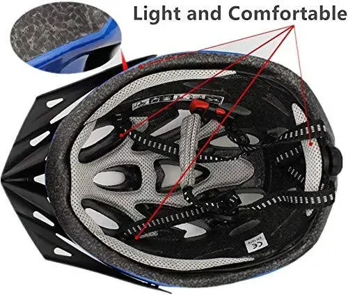 Kattalar uchun velosiped dubulg'asi, Engil unisex velosiped dubulg'asi, Yuqori sifatli havo o'tkazuvchan velosiped dubulg'asi - 4
