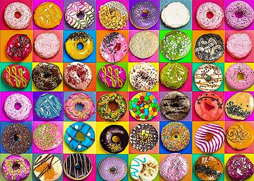 Kattalar va oilalar uchun 1000 ta detalli jumboq (Donuts) Detallar mukammal birlashtirilgan - JIGSAW