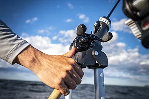 Катушка для спиннинга Abu Garcia Max Digital Line Counter Low Profile Baitcast, размер LP (1498727), карбоновый звездчатый тормоз, максимальный вес 20 фунтов | 9,0 кг, прочная, легкая и прочная, черная - 4