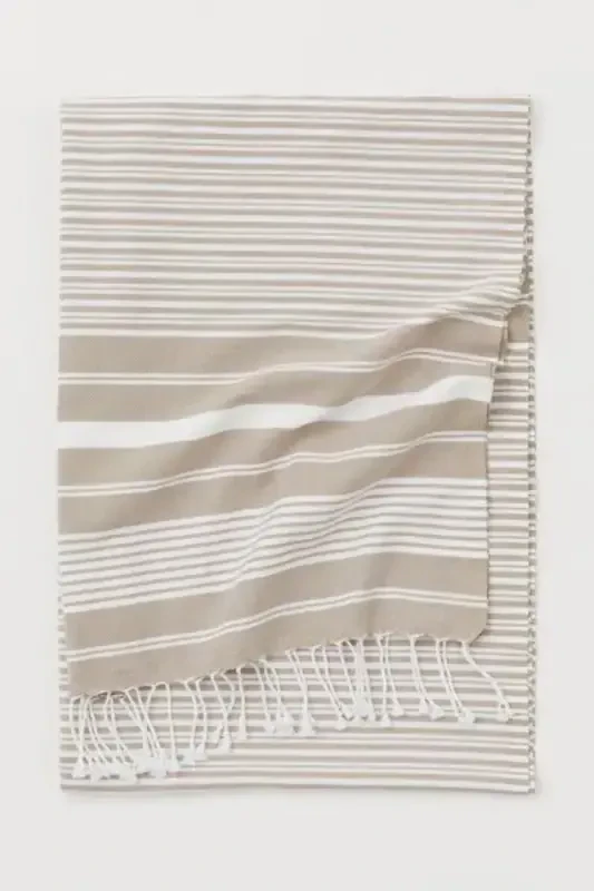 Katya Peshtemal 100% Cotton Bath Towel Beige-Beige - 1