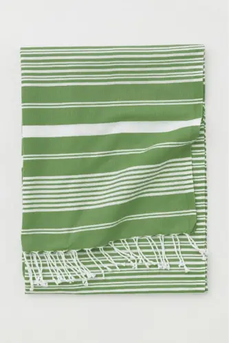 Katya Peştemal %100 Pamuk Banyo Havlusu-Fıstık Yeşil 