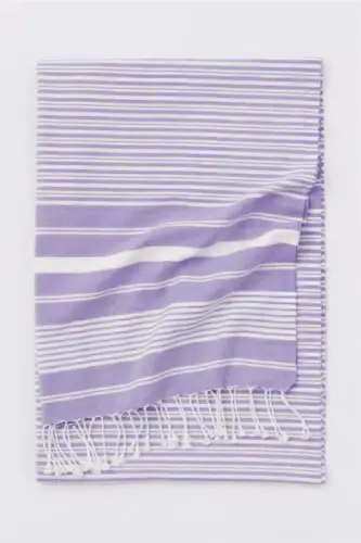 Katya Peştemal %100 Pamuk Banyo Havlusu Mor-Mulberry 