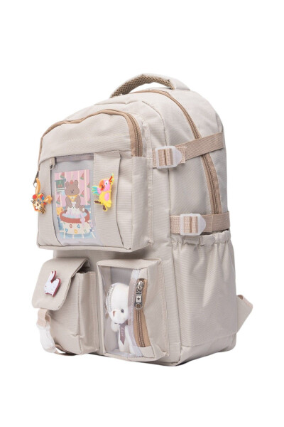 Kawaii Korean Style Full Accessory Orthopedic Domestic Daily School Backpack - 2