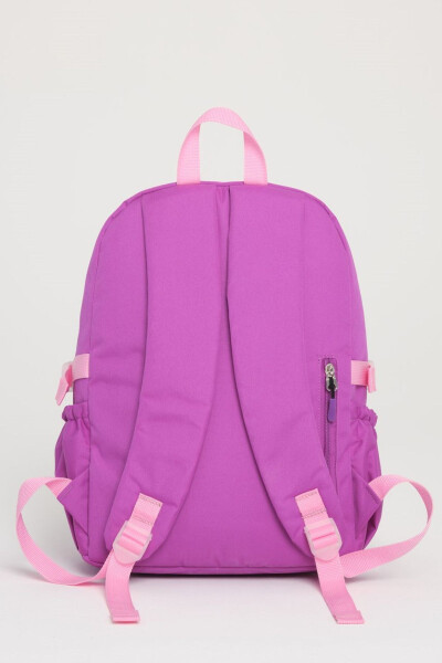 Kawaii Korean Style School Backpack with Accessories for Girls and Boys PURPLE - 4