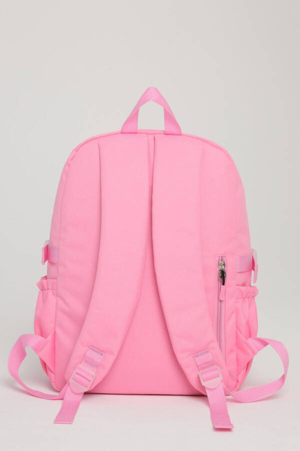 Kawaii Korean style school bag, accessory girl and boy backpack. LIGHT PINK - 4