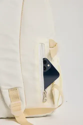 Kawaii Korean Style School Bag with Accessories for Girls and Boys Backpack Cream-Cream - 5