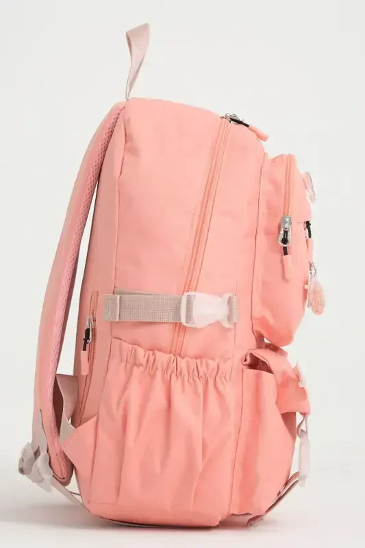 Kawaii Korean Style School Bag with Accessories for Girls and Boys Backpack Powder-Powder - 3