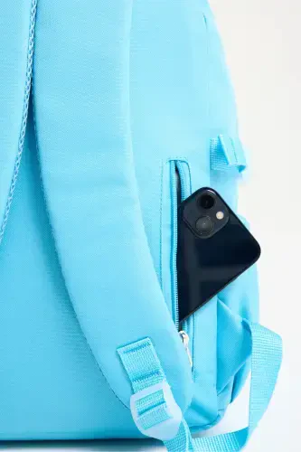 Kawaii Koreya uslubidagi maktab sumkasi aksessuarlar bilan qizlar va o'g'il bolalar uchun ryukzak Turkuaz-Turkuaz - 5