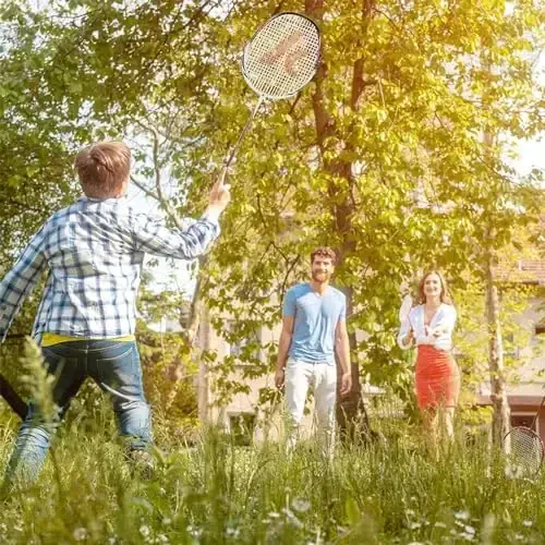 Kawasaki Badminton Raketkalari, Professional Grafit Shaft Badminton Komplekti 2 Ta Orqa hovli uchun, 2 Ta Yengil Uglerodli Badminton Raketkasi/3 Ta Badminton Volani/2 Ta Raketka Ustki qoplami/1 Ta O'tkazish Sumkasi bilan - 7