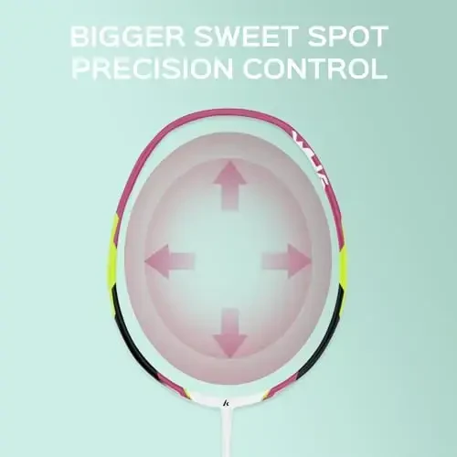 Kawasaki Badminton Rackets, Professional Graphite Shaft Badminton Set of 2 for Backyard, with 2 Lightweight Carbon Badminton Racquets/3 Badminton Shuttlecocks/2 Racquet Overgrips/1 Carry Bag - 1