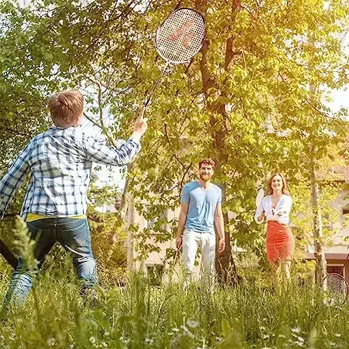 Kawasaki Badminton Seti 2 ta badminton raketkasi, 3 ta volan va sumkasi bilan - 6