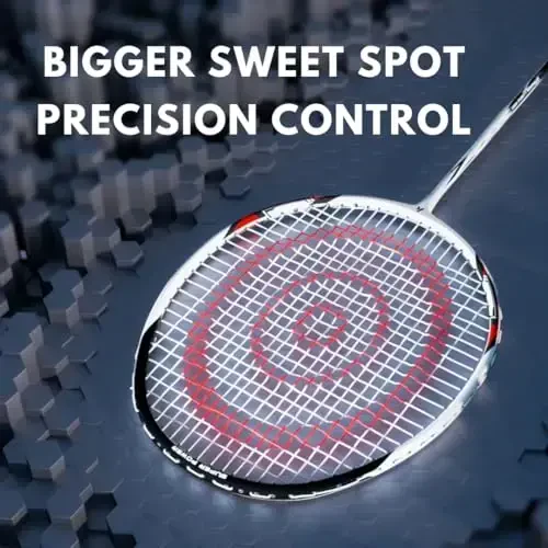 Kawasaki Badminton to'plami Professional Grafit Badminton Raketkasi Yengil va Yuqori Ishlash Sporti, Mashg'ulot va Ko'ngil ochish uchun 3 Badminton to'pi, 2 ortiqcha ushlash va Yuk tashish Sumkasi bilan - 4