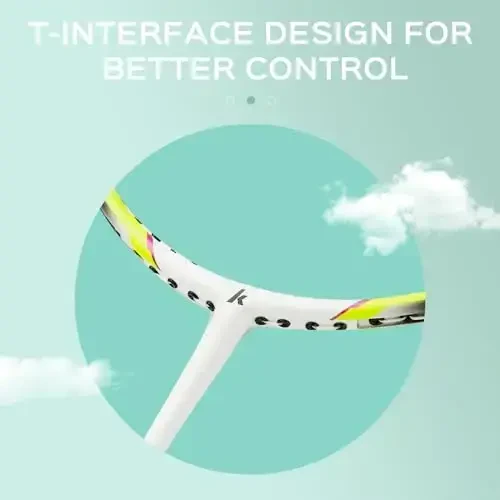 Kawasaki Бадминтонные Ракетки, Профессиональный Графитовый Вал Набор для Бадминтона из 2 для Двора, с 2 Легкими Углеродными Бадминтонными Ракетками/3 Бадминтонными Воланами/2 Намотками для Ракеток/1 Сумкой для Переноски - 4