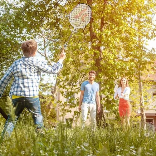 Kawasaki Professional Graphite Badminton Raketkasi Yengil va yuqori samaradorlikka ega sport, mashg'ulot va o'yin-kulgi uchun 3 ta badminton to'pi, 2 ta qo'shimcha ushlash va tashish sumkasi bilan - MODAZONE